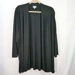 Avenue - Black Cardigan w/Slit Sleeves - 30/32